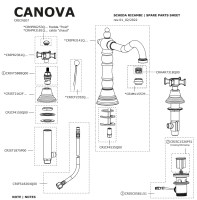RECAMBIOS BATERIA AMERICANA LAVABO CANOVA CRISTINA